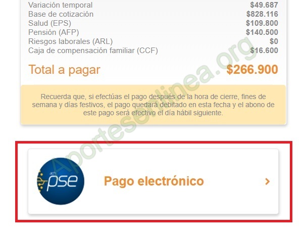 Planilla de pago nueva eps