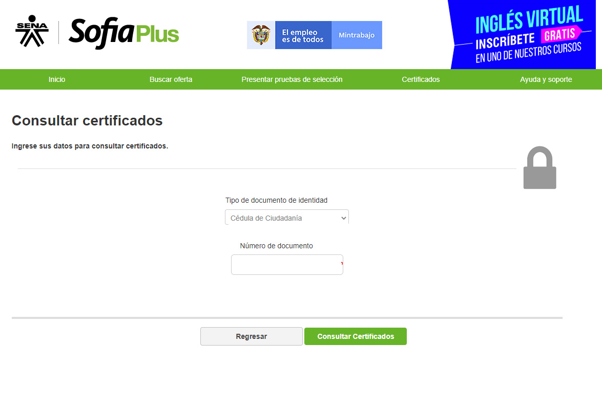Consultar desplazados por cedula