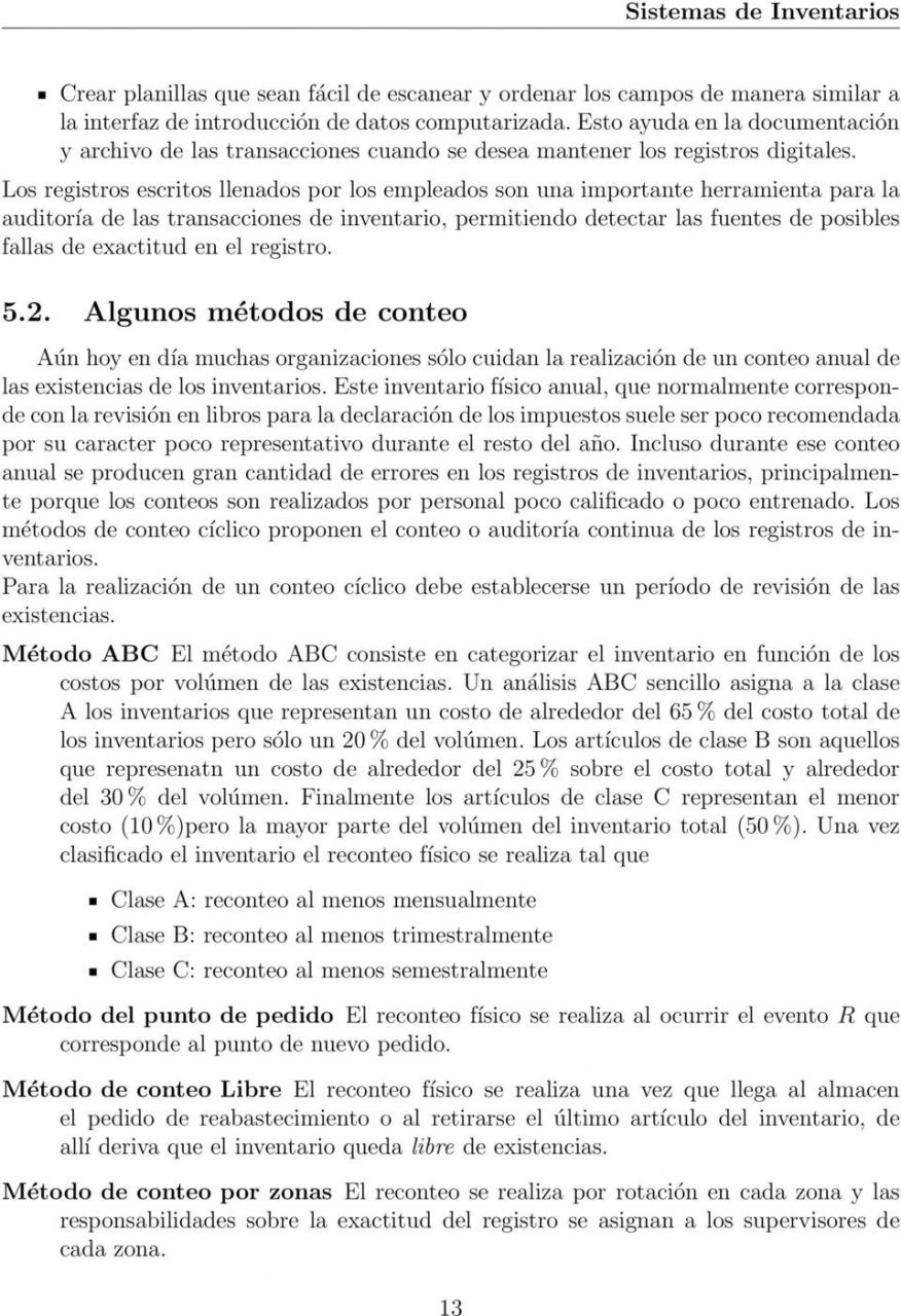 Sistemas de registro de inventarios
