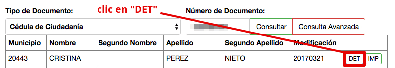 Descargar certificado del sisben