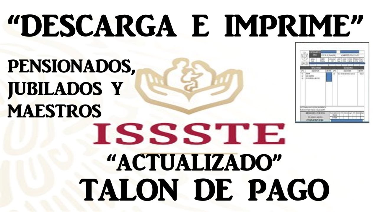 Impresion de talones de pago issste