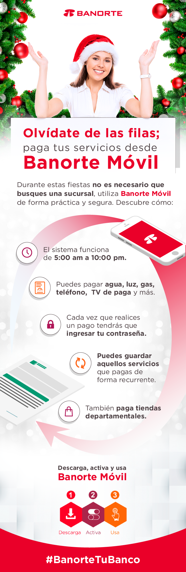 Pago de servicios banorte