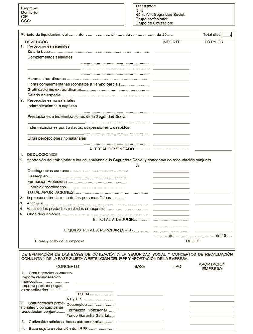 Como leer una nomina