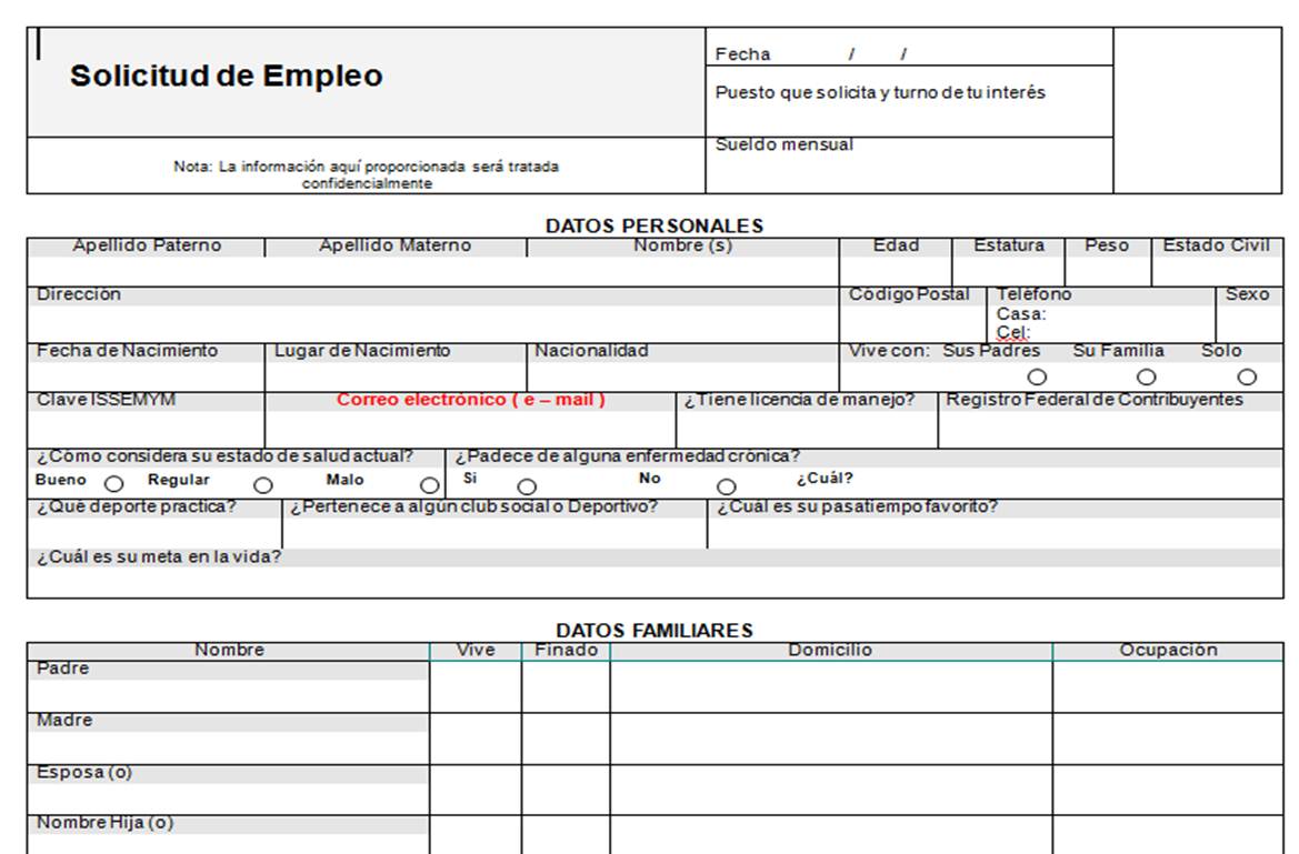 Formato para solicitud de permiso laboral en word