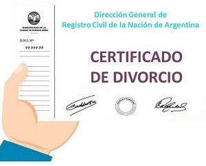 Certificado de divorcio