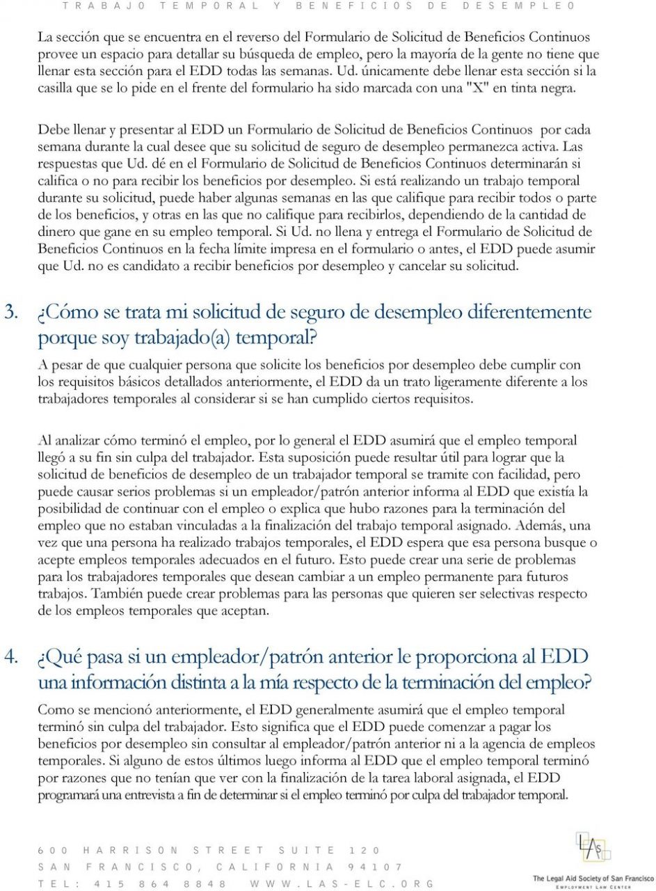 Solicitud de empleo reverso