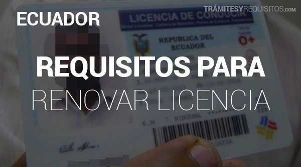 Renovacion de licencia de conducir