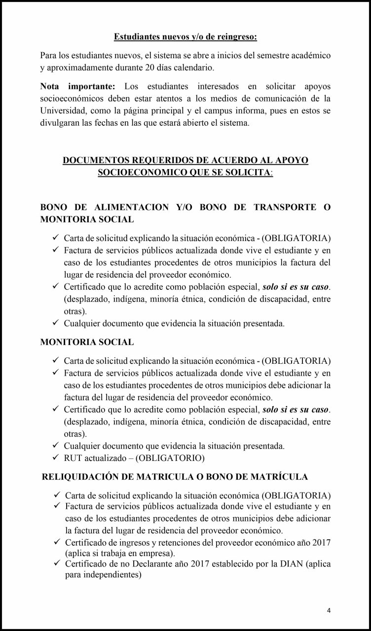 Carta de solicitud de apoyo economico