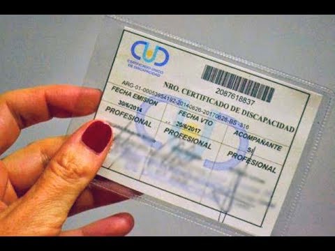 Certificado de discapacidad ejemplo