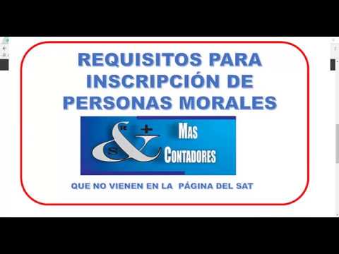 Requisitos para registrar una empresa en el sat