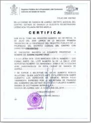 Costo de certificado de libertad de gravamen