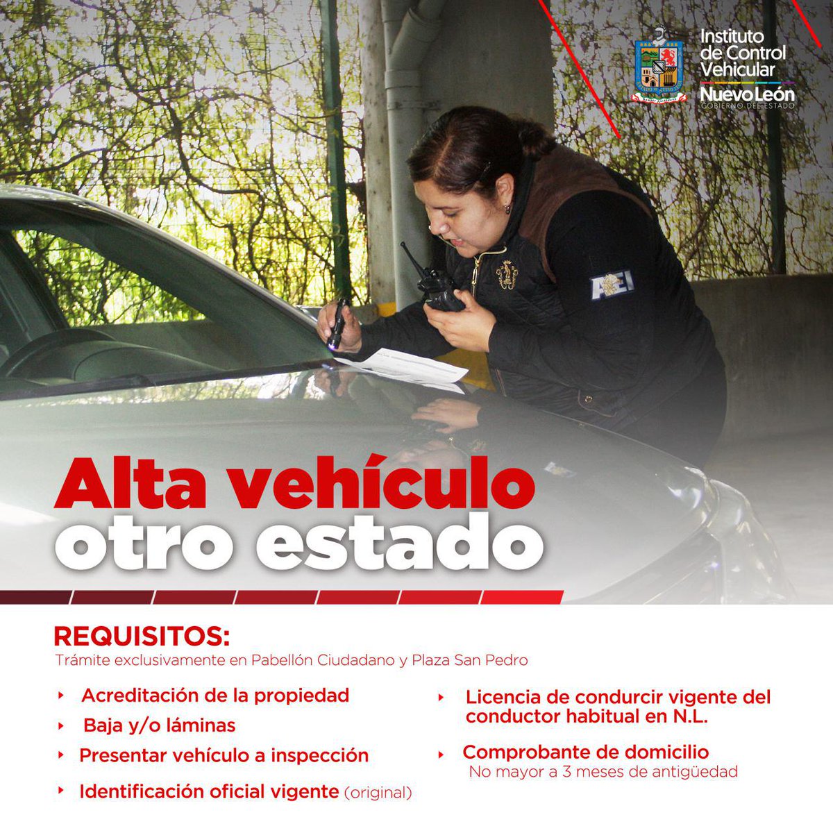 Constancia de registro vehicular