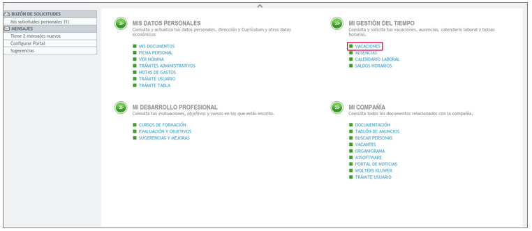 Formato para solicitar vacaciones