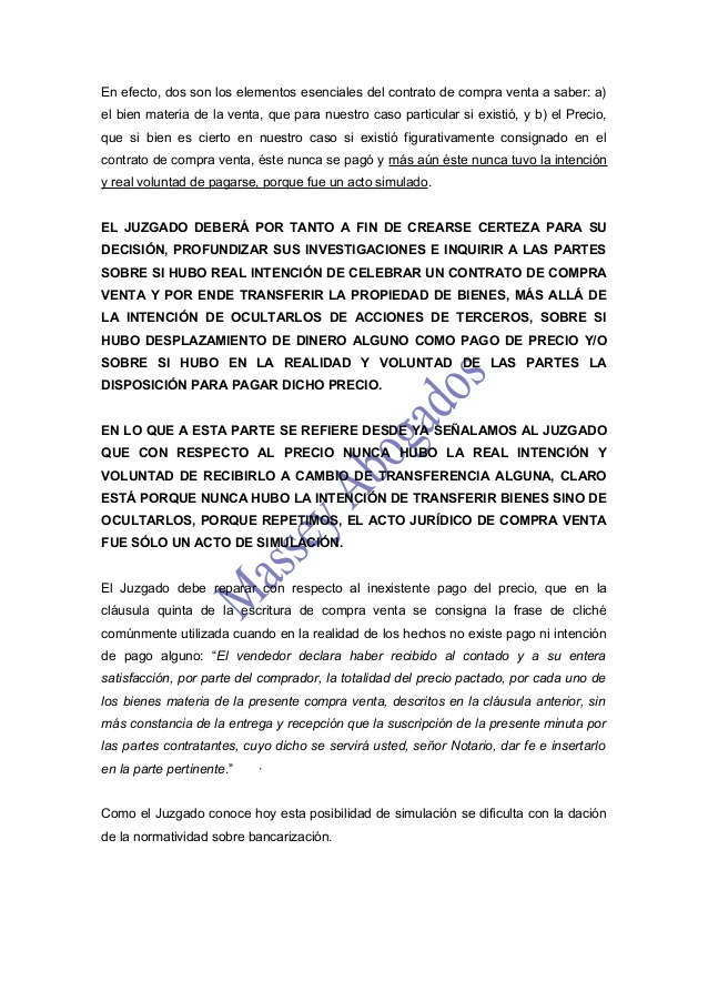 Juicio de nulidad de contrato de compraventa
