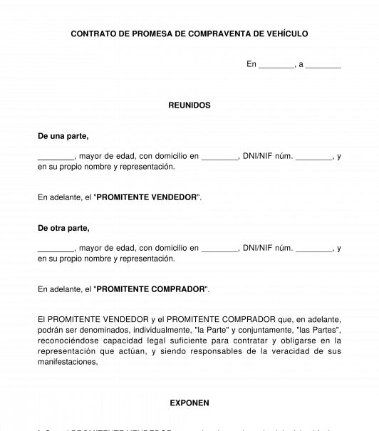 Partes del contrato de promesa