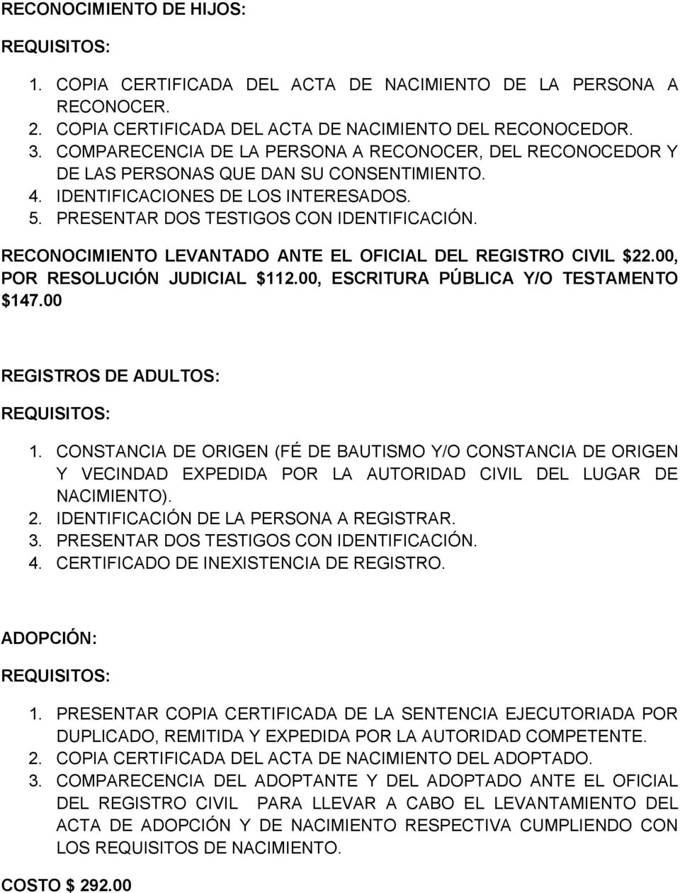 Horario registro civil morelia