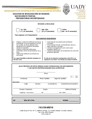 Solicitud para entrar a la preparatoria