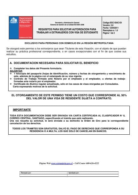 Solicitud de permiso de estudios