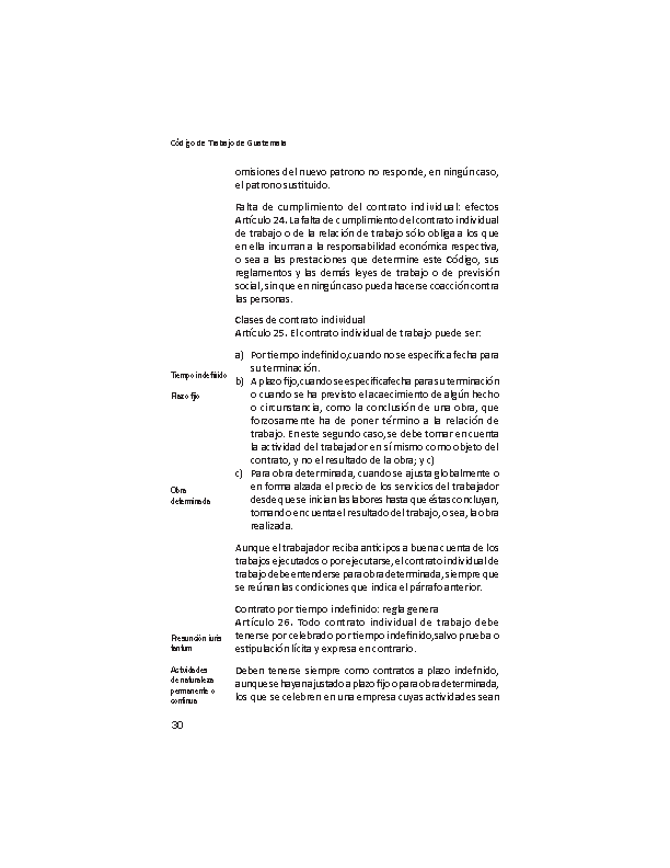 Contrato individual de trabajo por obra determinada