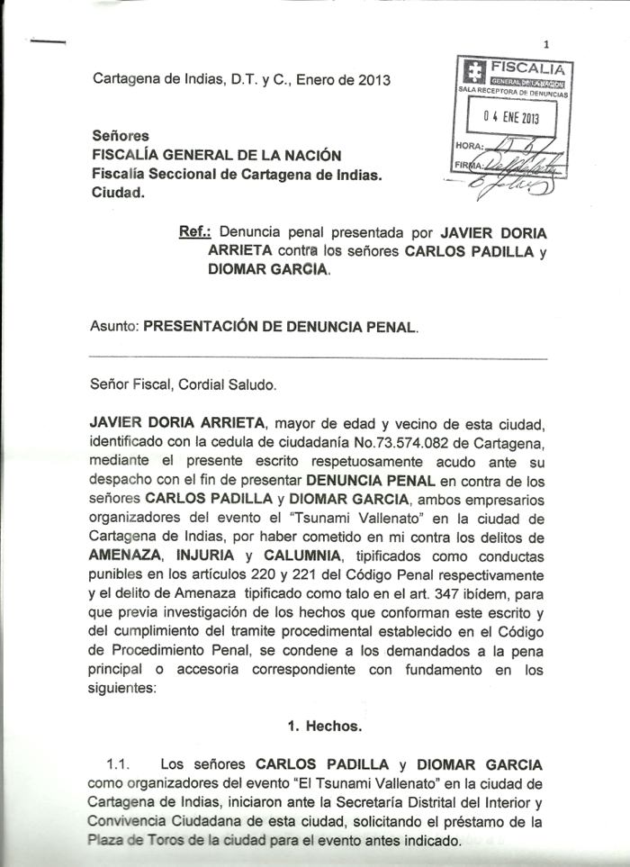 Carta de solicitud de permiso para un evento