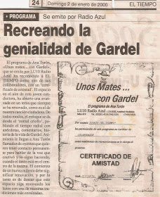 Certificado de amistad
