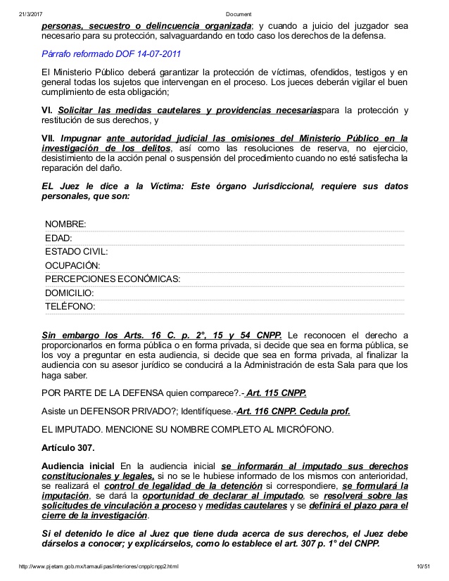 Ejemplo de solicitud de control de la detención por parte del ministerio público