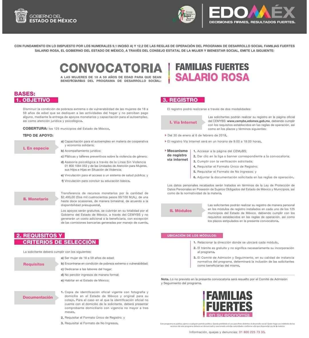Cemybs tarjeta rosa registro