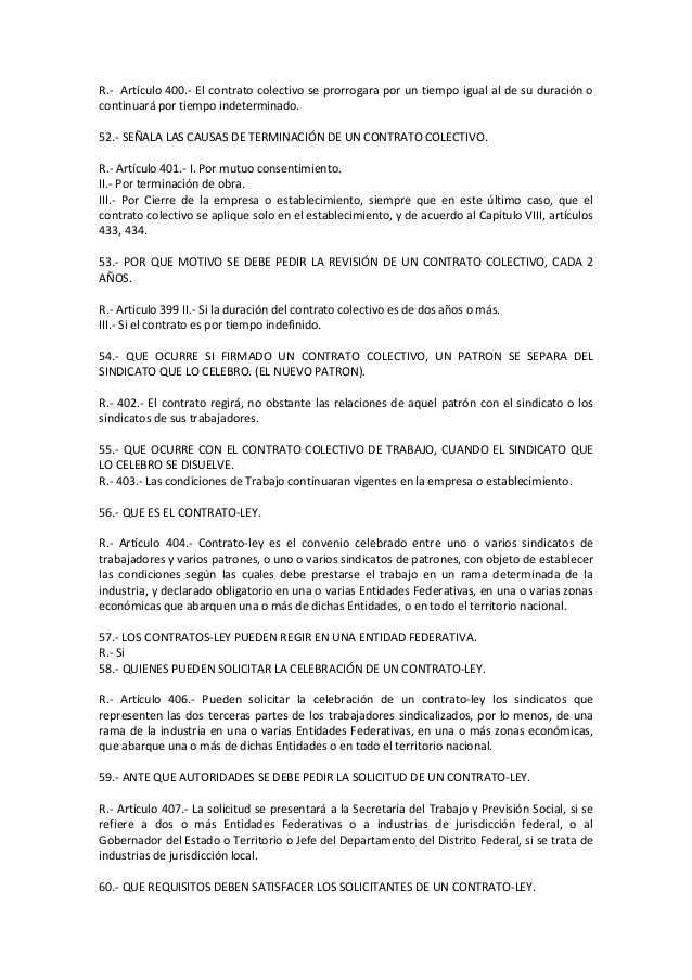 Contrato colectivo de trabajo y contrato ley