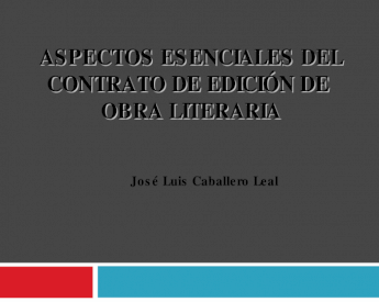 Contrato de edicion de obra literaria