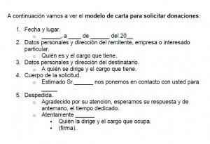 Carta para solicitar algo