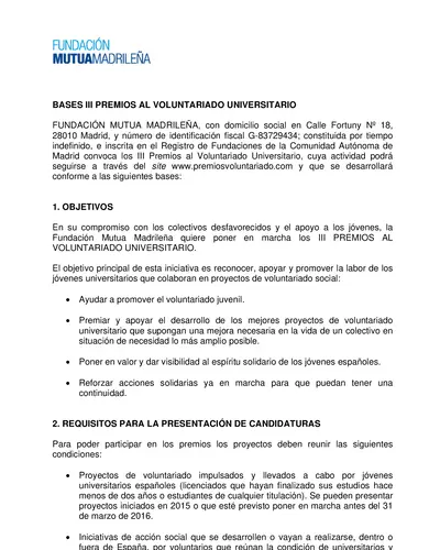 Registro de jovenes con valor