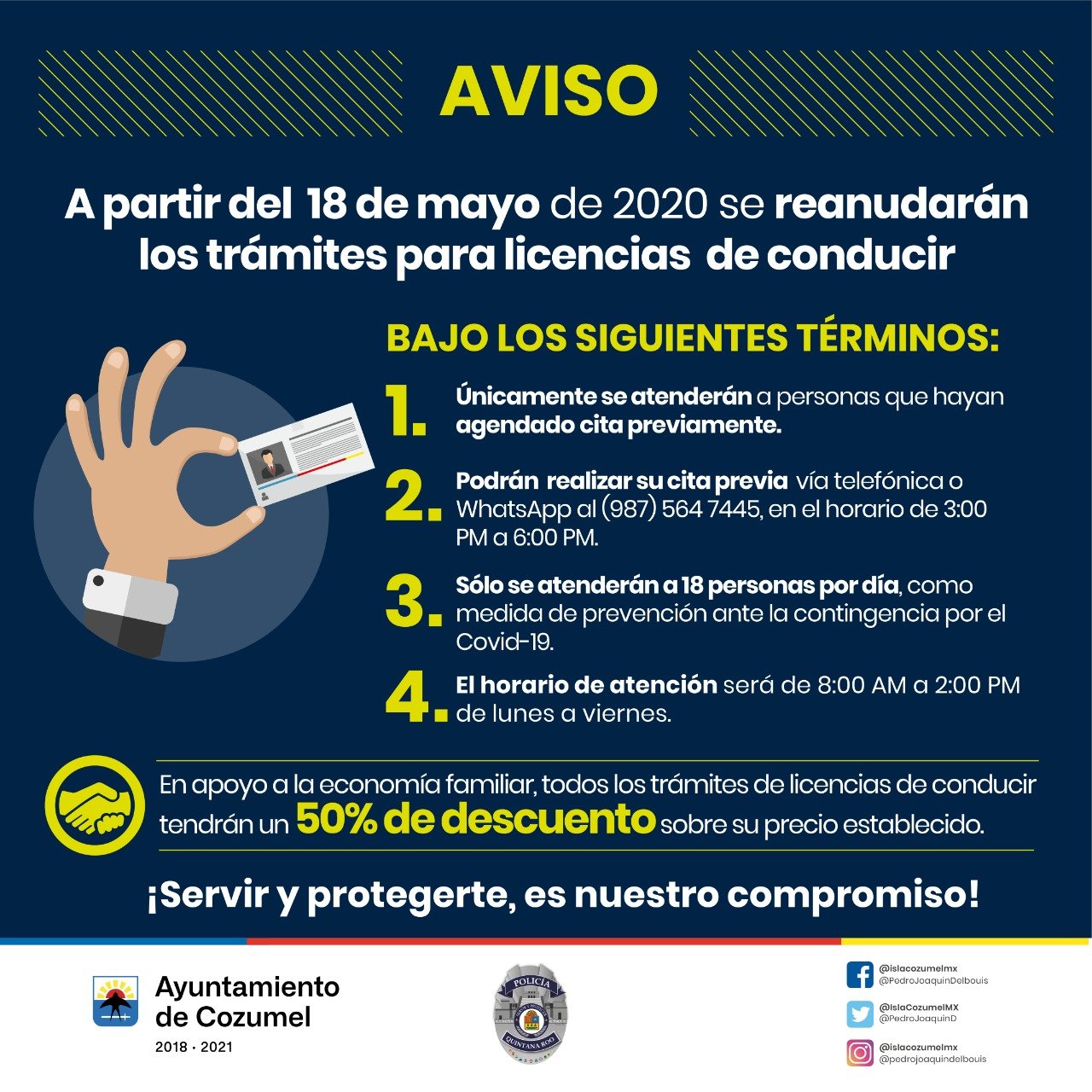 Renovacion de licencia cancun