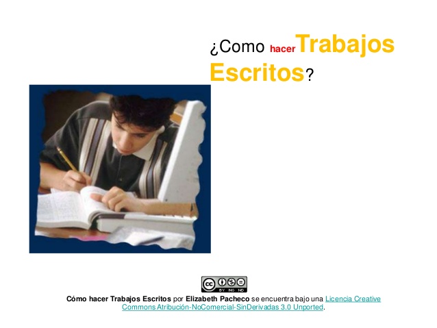 Como elaborar un trabajo escrito