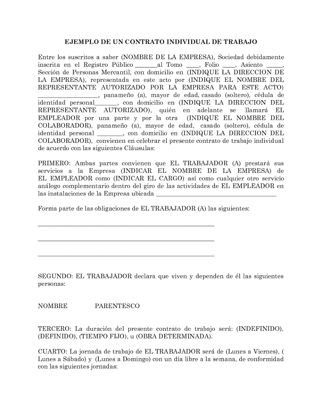 Diferencia entre contrato colectivo y contrato individual