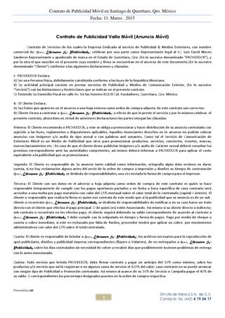 Contrato de publicidad ejemplo