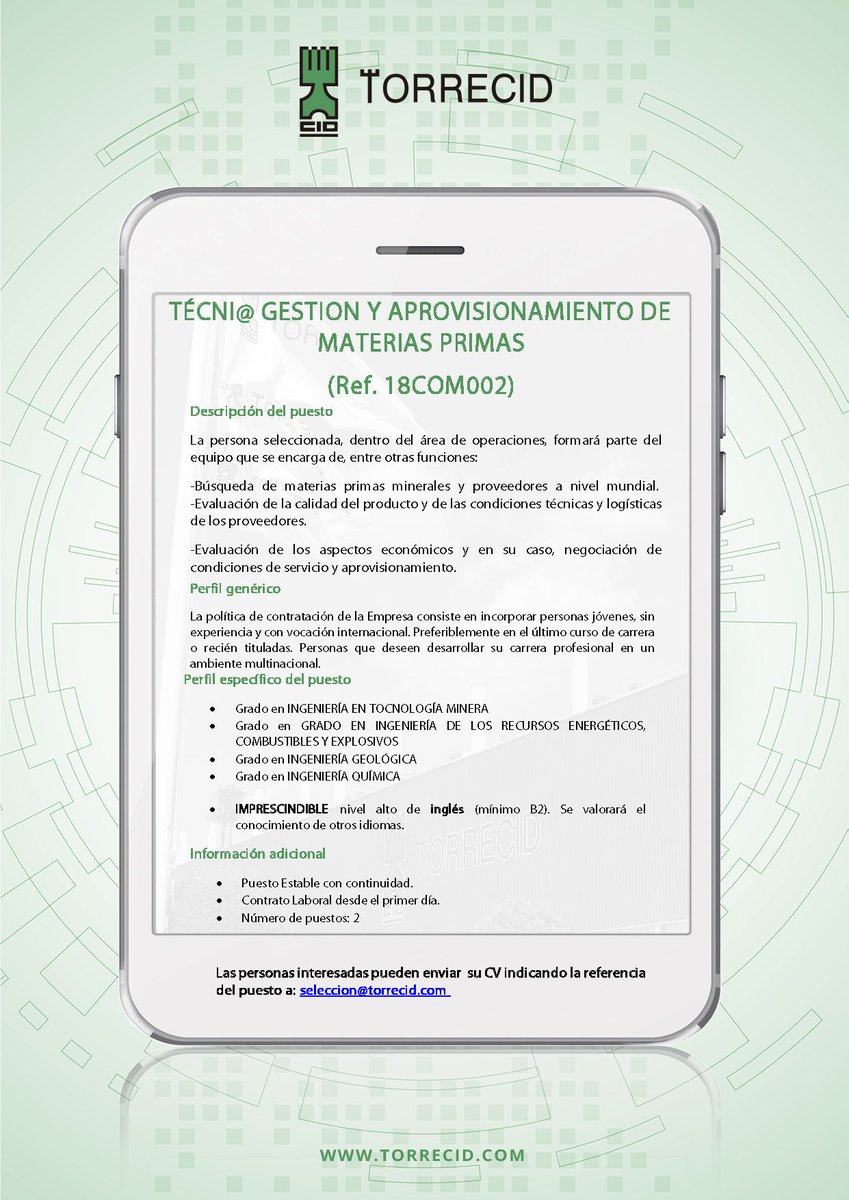 Contrato de proveedores de materia prima