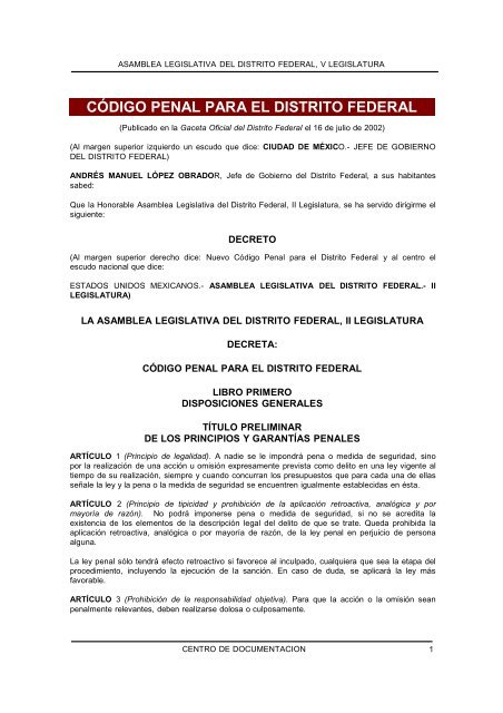 Certificado de antecedentes no penales distrito federal