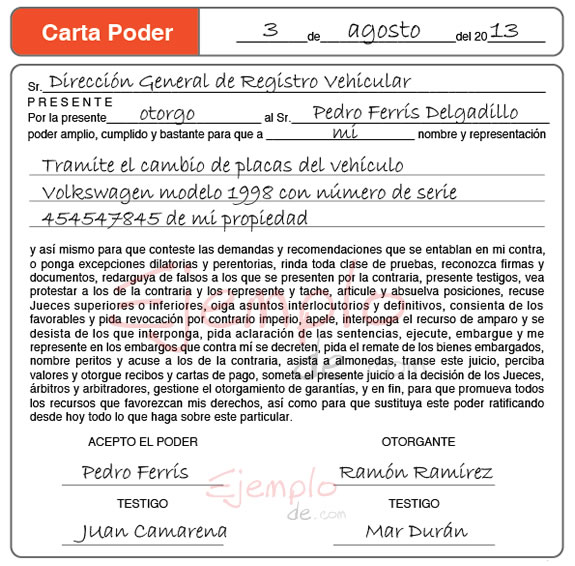 Formato de alta para registro vehicular