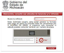Certificado de no adeudo tenencia