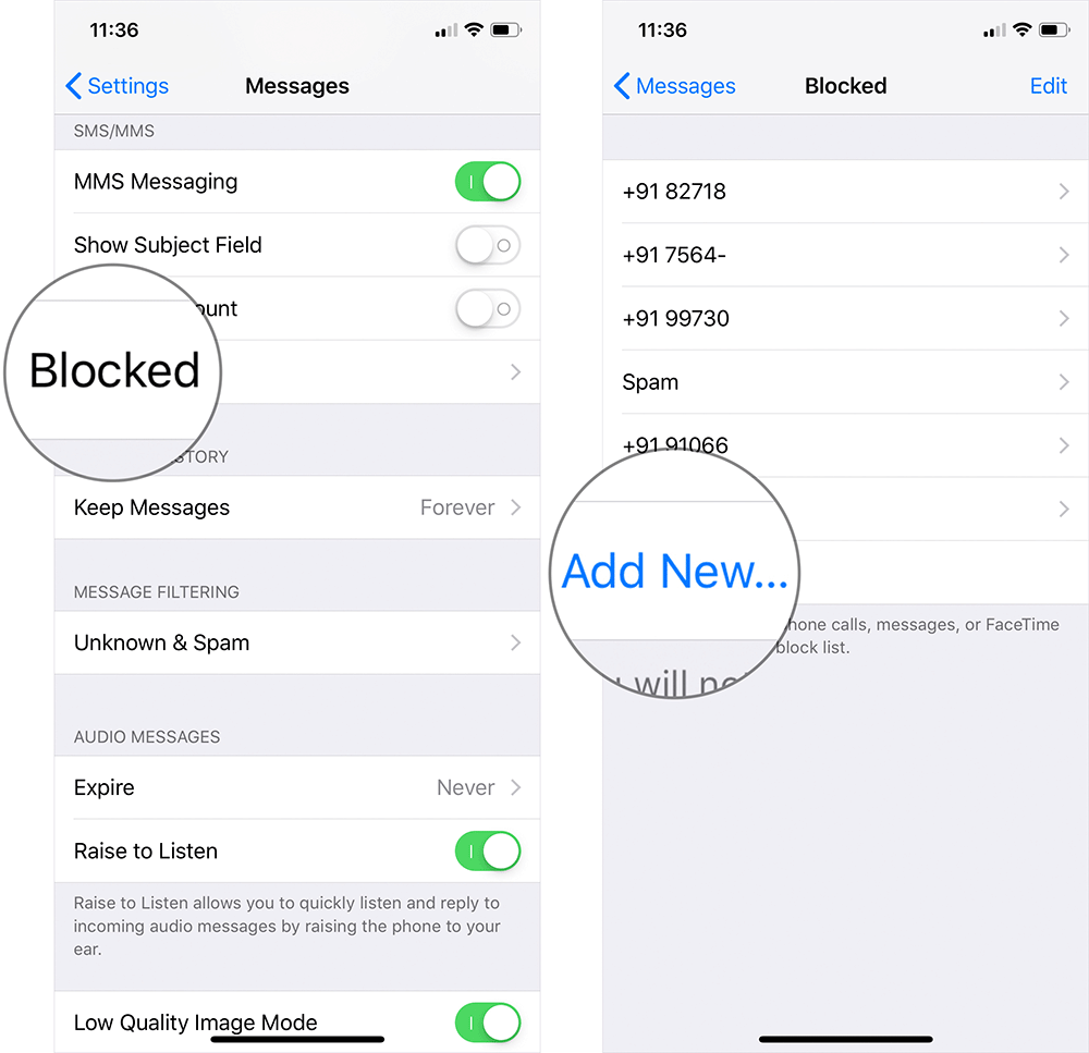 Bloquear contacto iphone