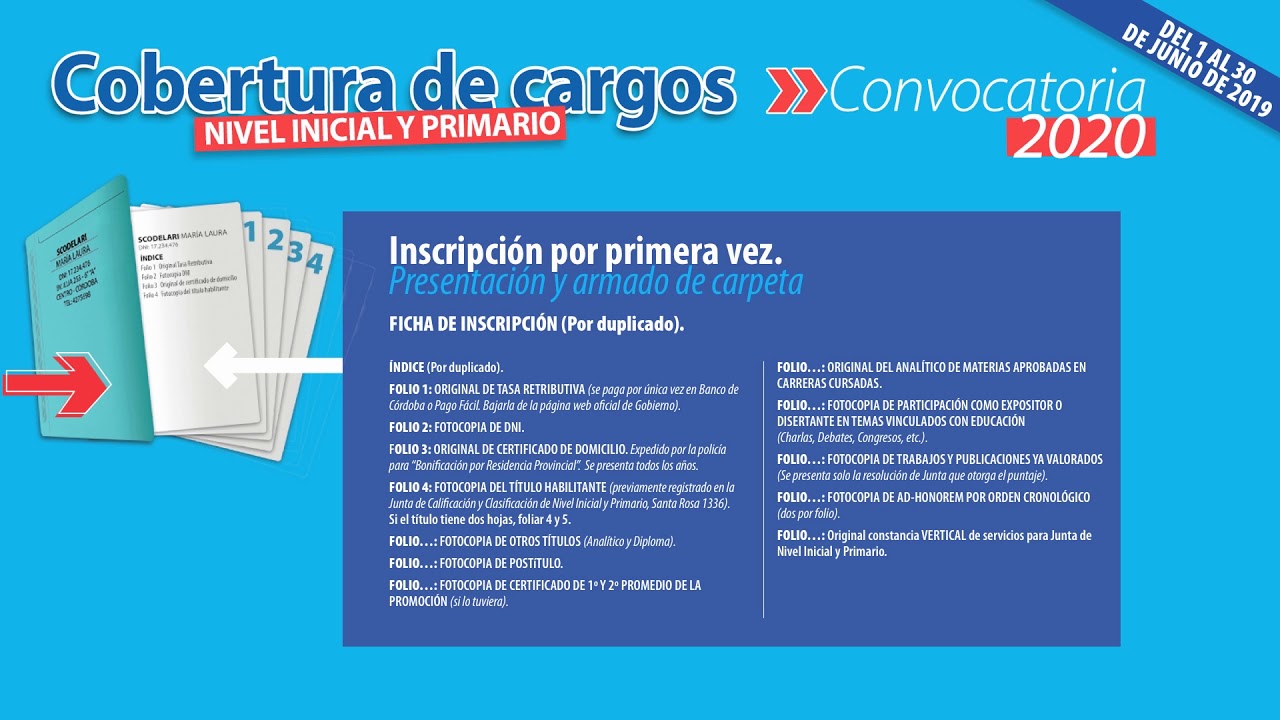 Folio de constancia de inscripción: