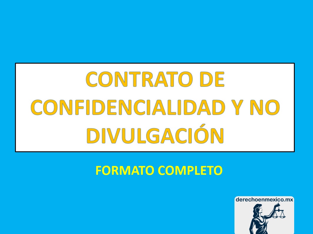 Contrato de confidencialidad laboral mexico