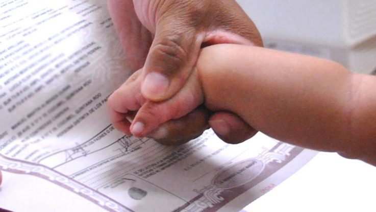 Como registrar a un recien nacido
