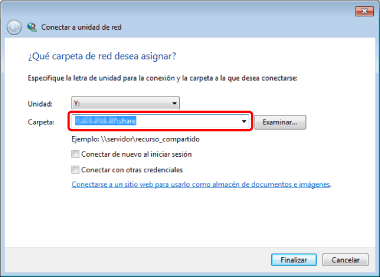 Registrar en la red