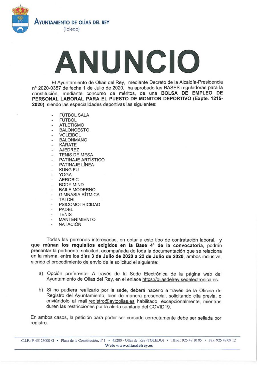 Requisitos para una solicitud de empleo