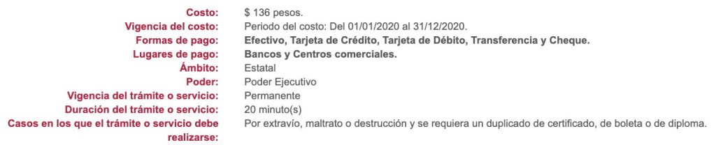 Reposicion de certificado de secundaria inea edo mex