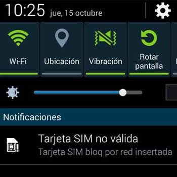 Solicitud de desbloqueo de red incorrecta