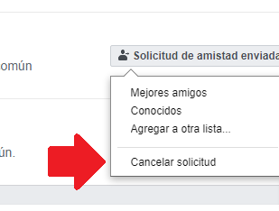 Que pasa si cancelo una solicitud de amistad en facebook
