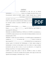 Contrato para chofer de taxi