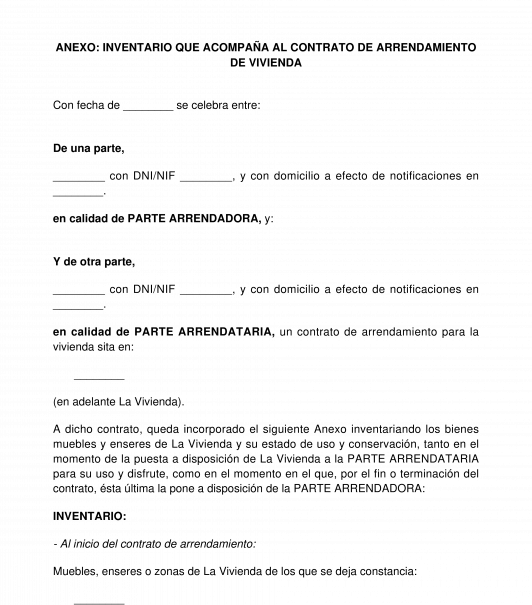 Contrato de arrendamiento de bienes muebles
